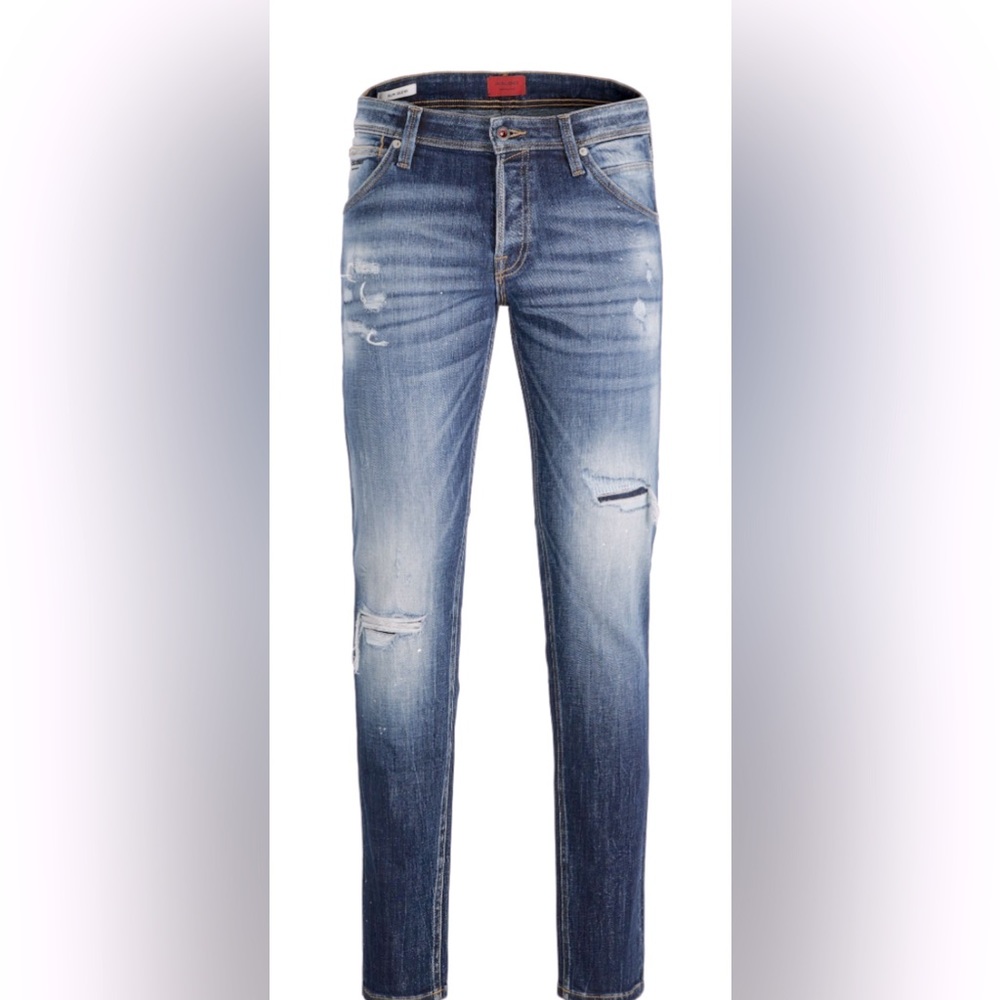 Jack & Jones Jeans - Slim Fit, Dark-Blue Wash